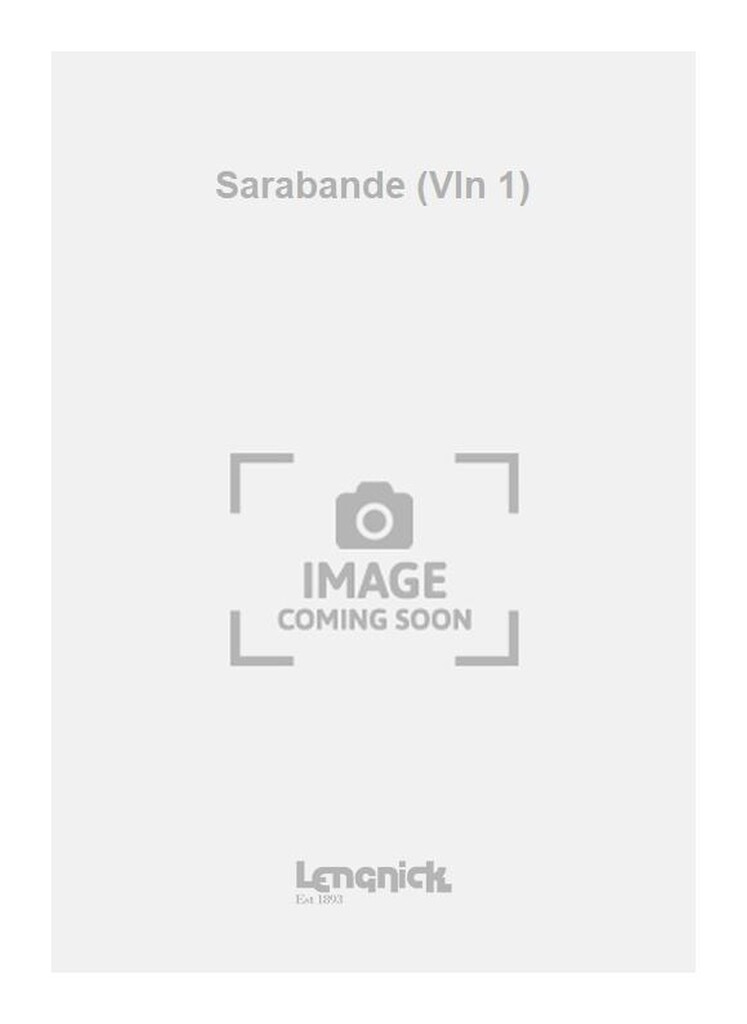 Sarabande (Vln 1)